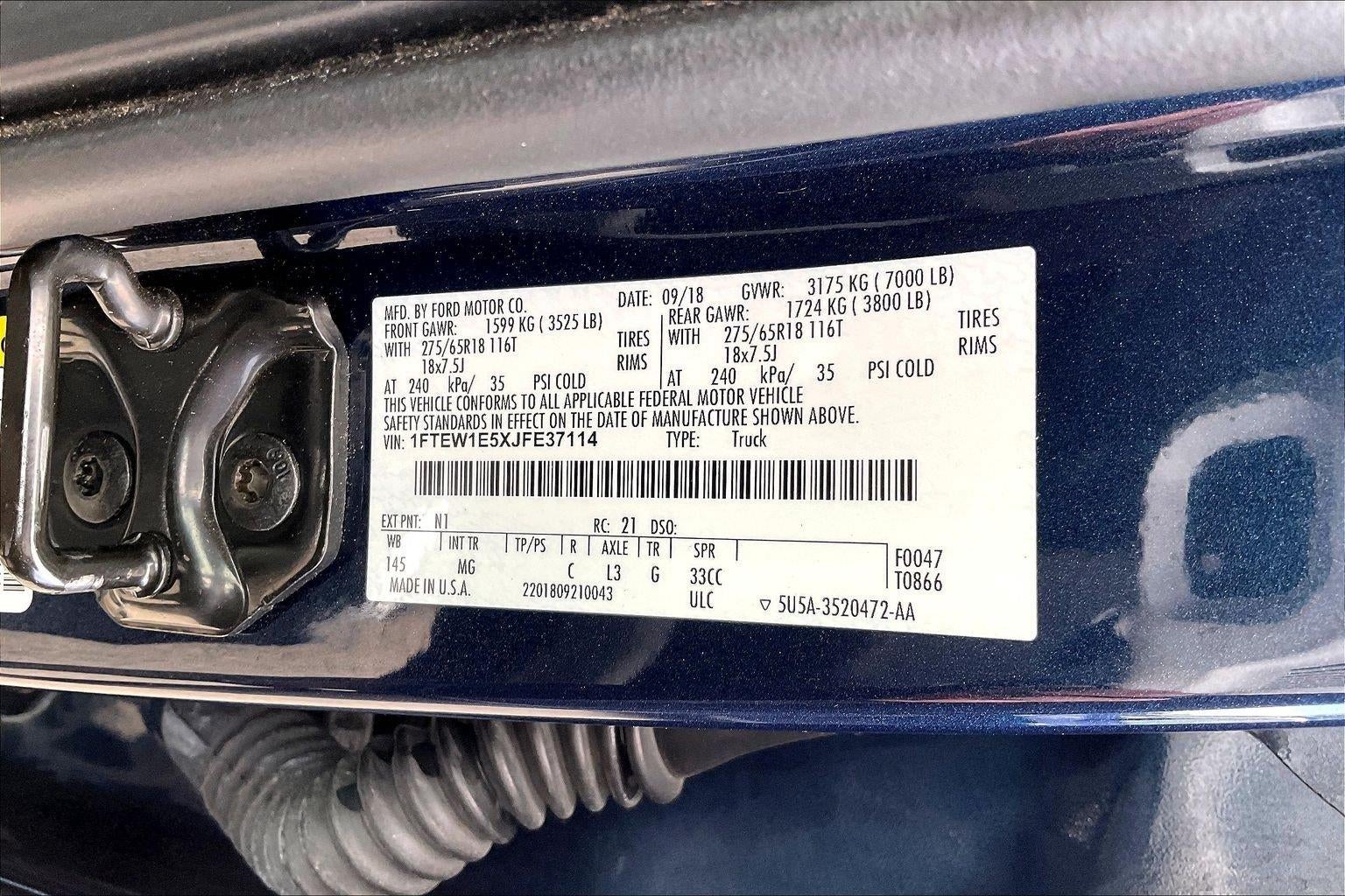 2018 Ford F-150 XLT