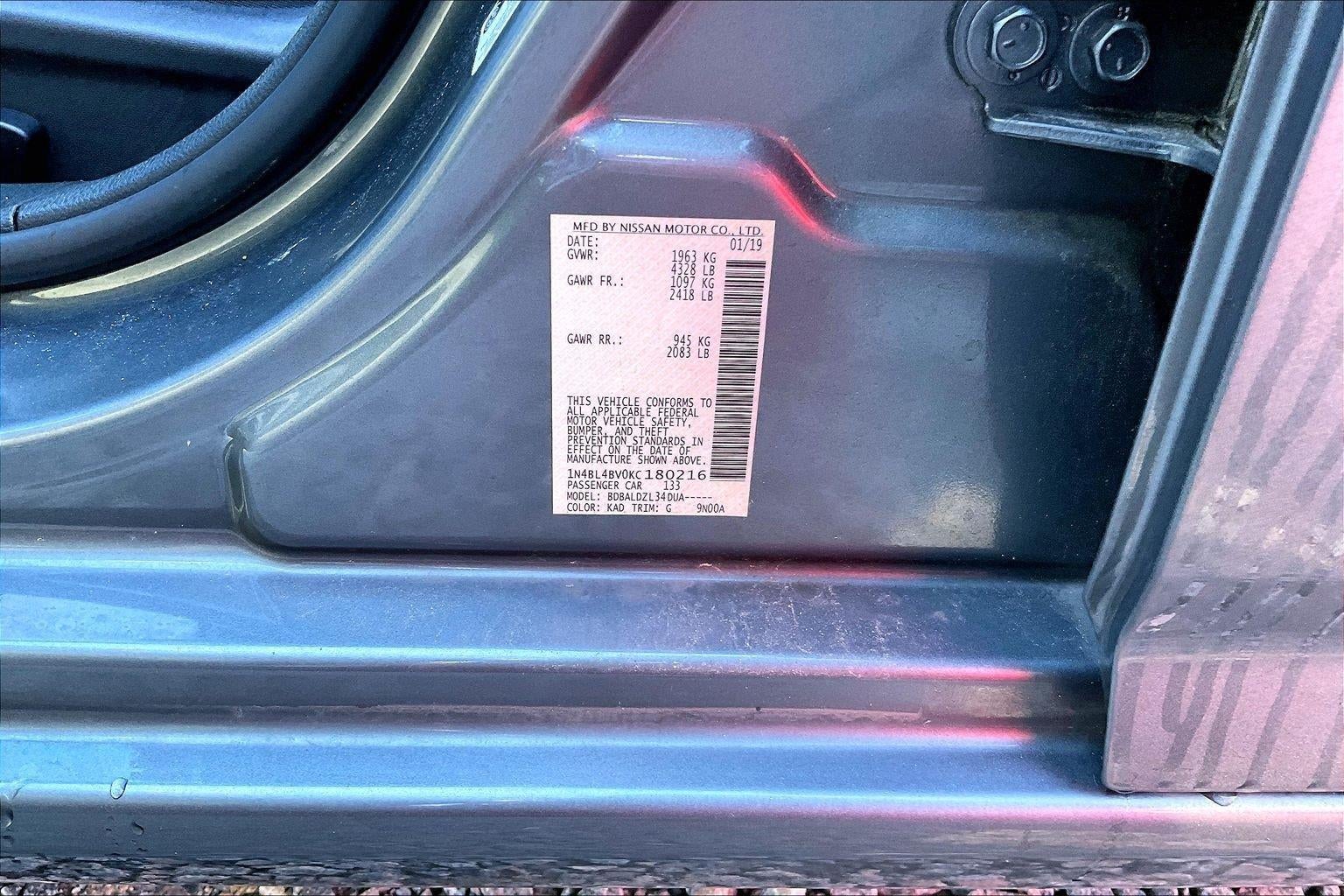 2019 Nissan Altima 2.5 S