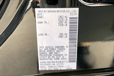 2024 Nissan Altima 2.5 S