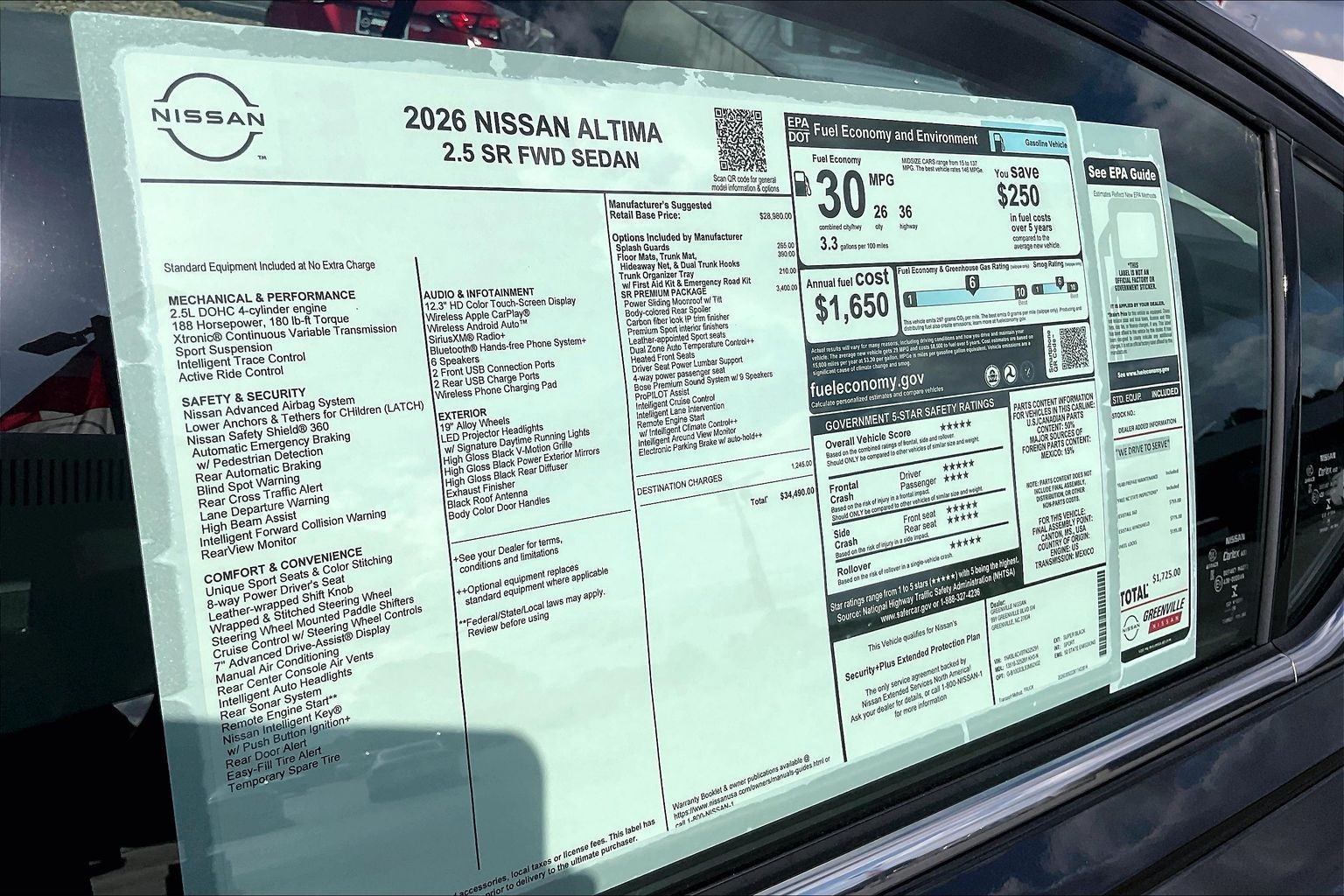 2026 Nissan Altima SR