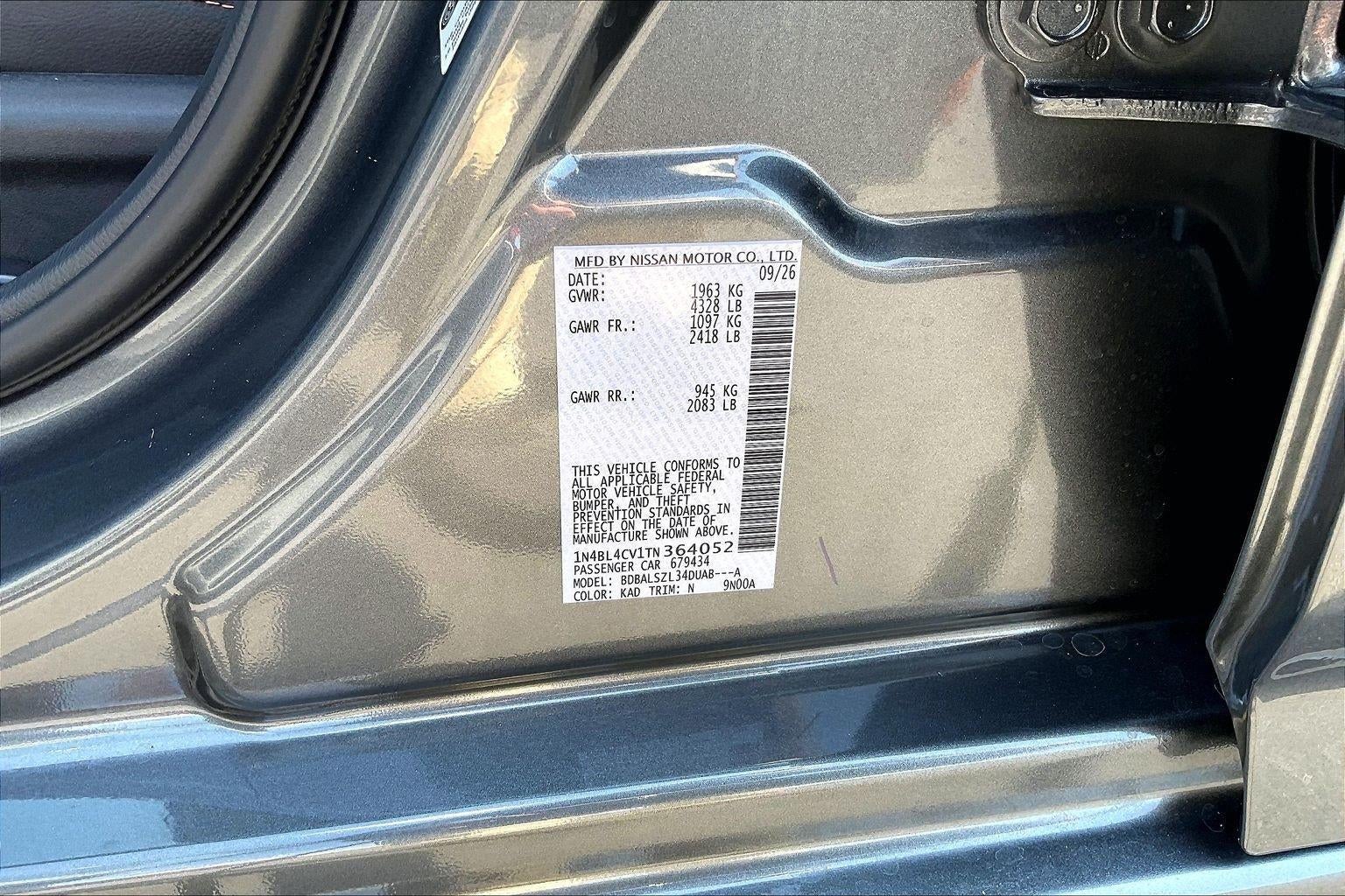 2026 Nissan Altima SR