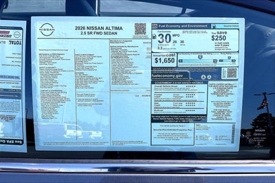 2026 Nissan Altima SR