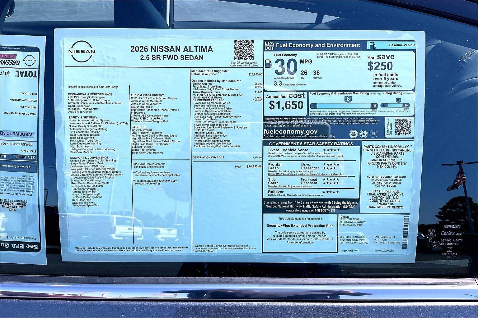 2026 Nissan Altima SR