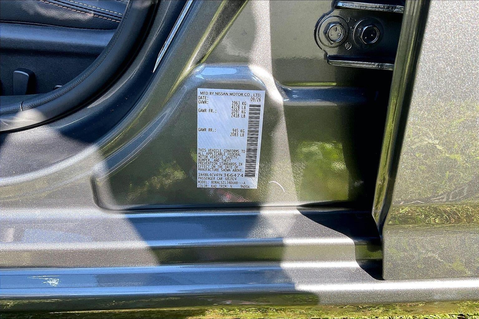 2026 Nissan Altima SR
