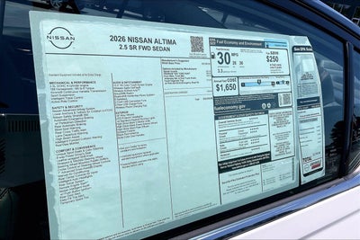 2026 Nissan Altima SR
