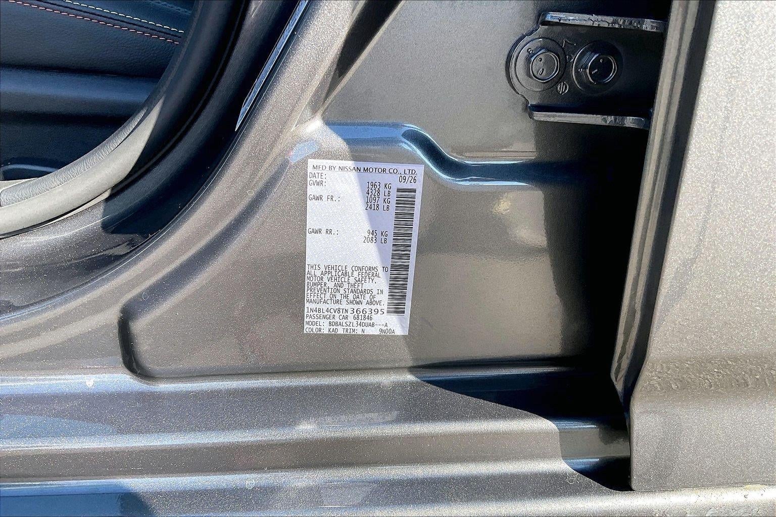 2026 Nissan Altima SR