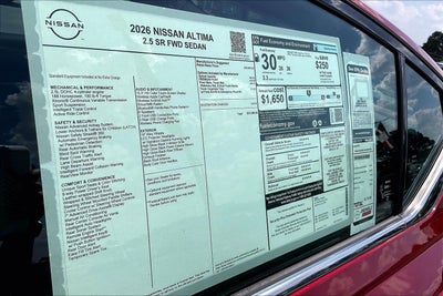 2026 Nissan Altima SR