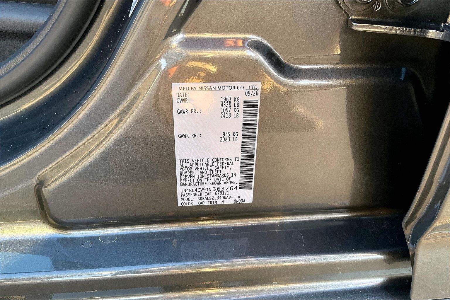 2026 Nissan Altima SR