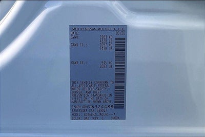 2026 Nissan Altima SV