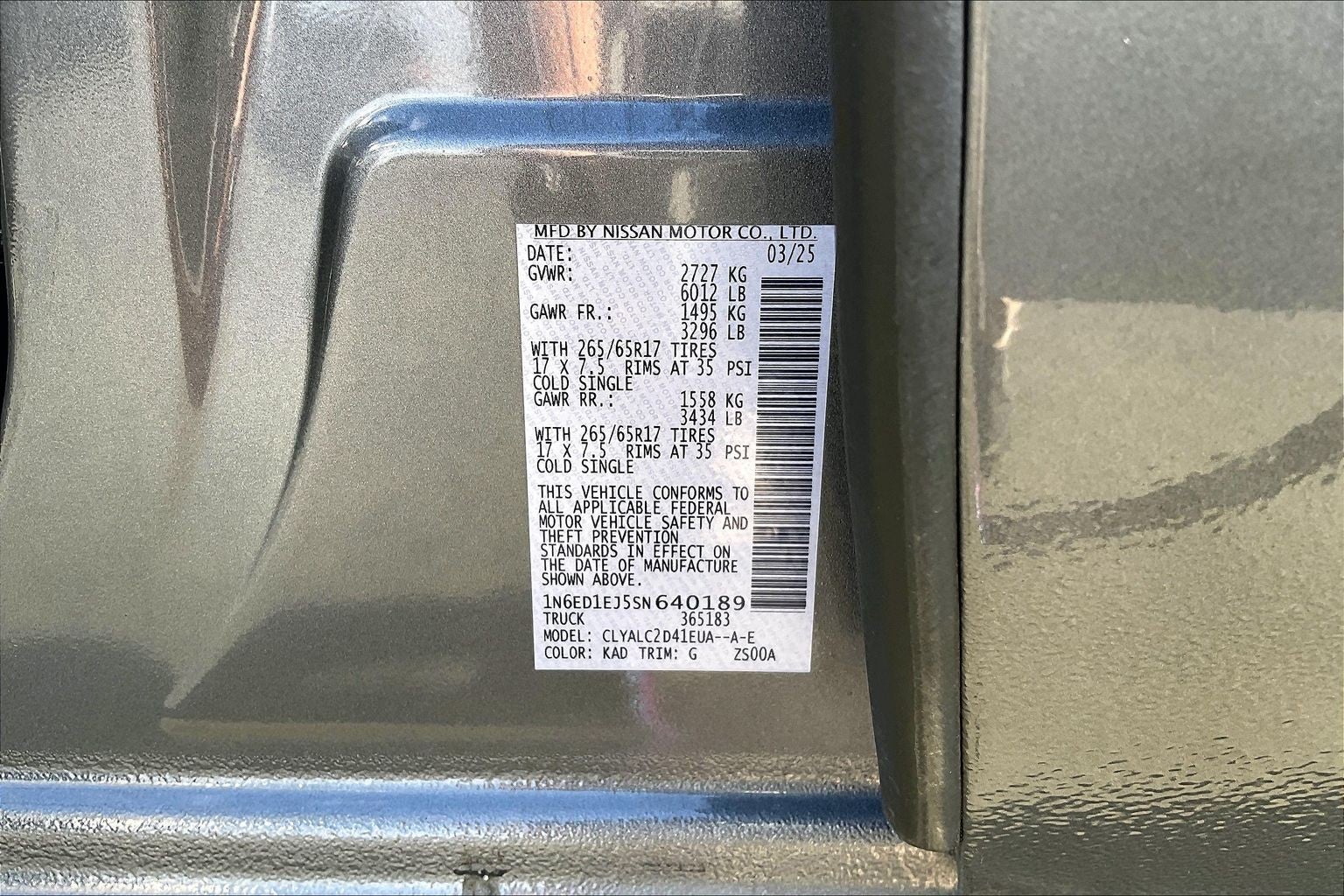 2025 Nissan Frontier SV