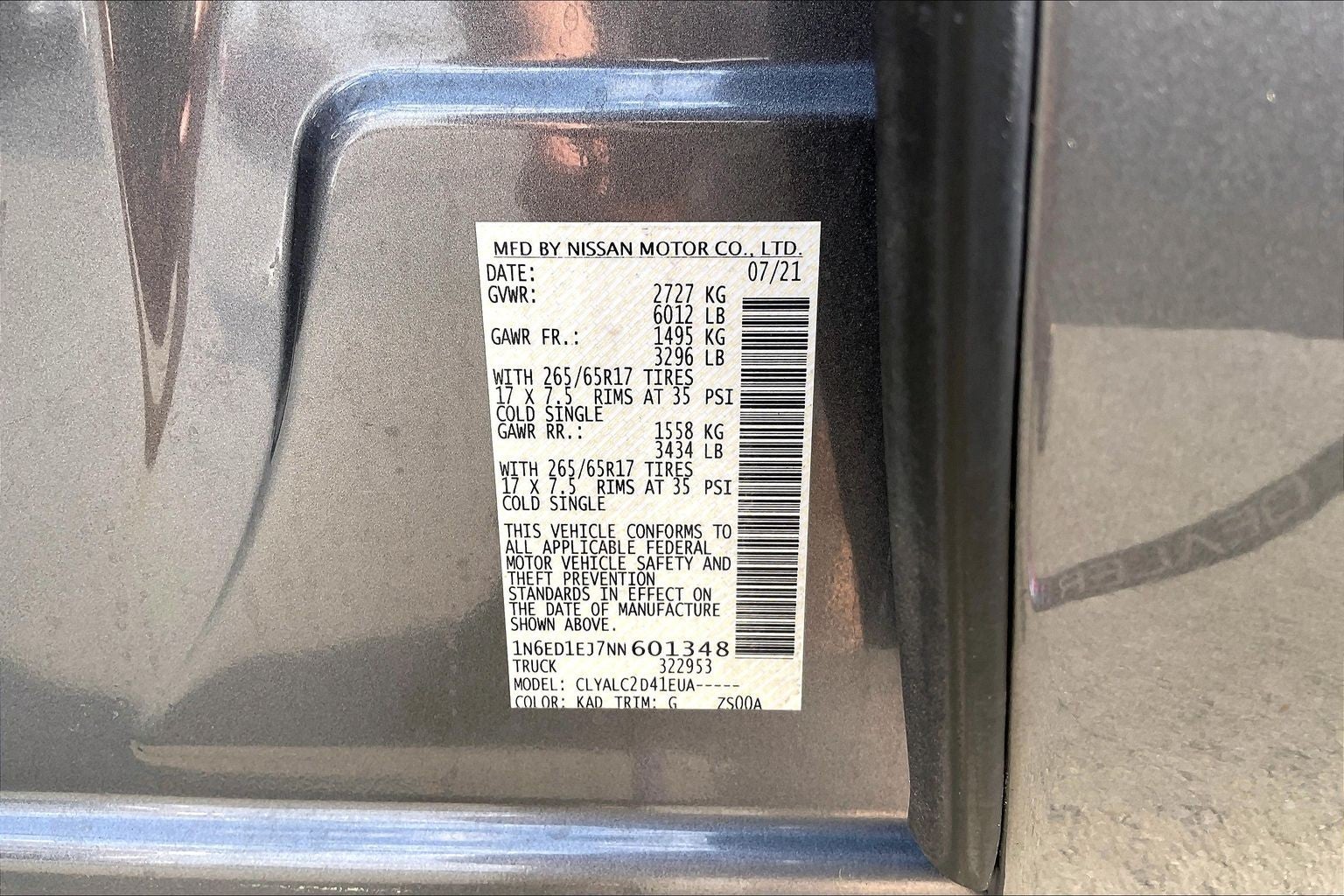 2022 Nissan Frontier SV