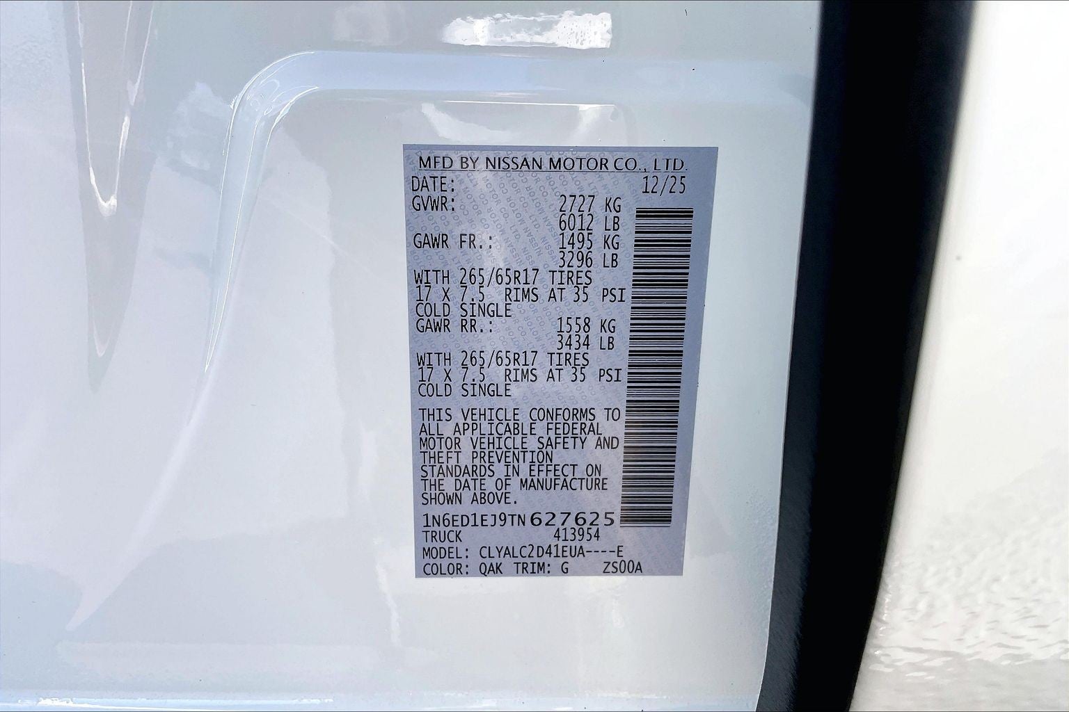 2026 Nissan Frontier SV