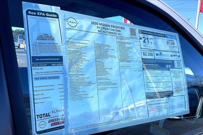 2026 Nissan Frontier SV