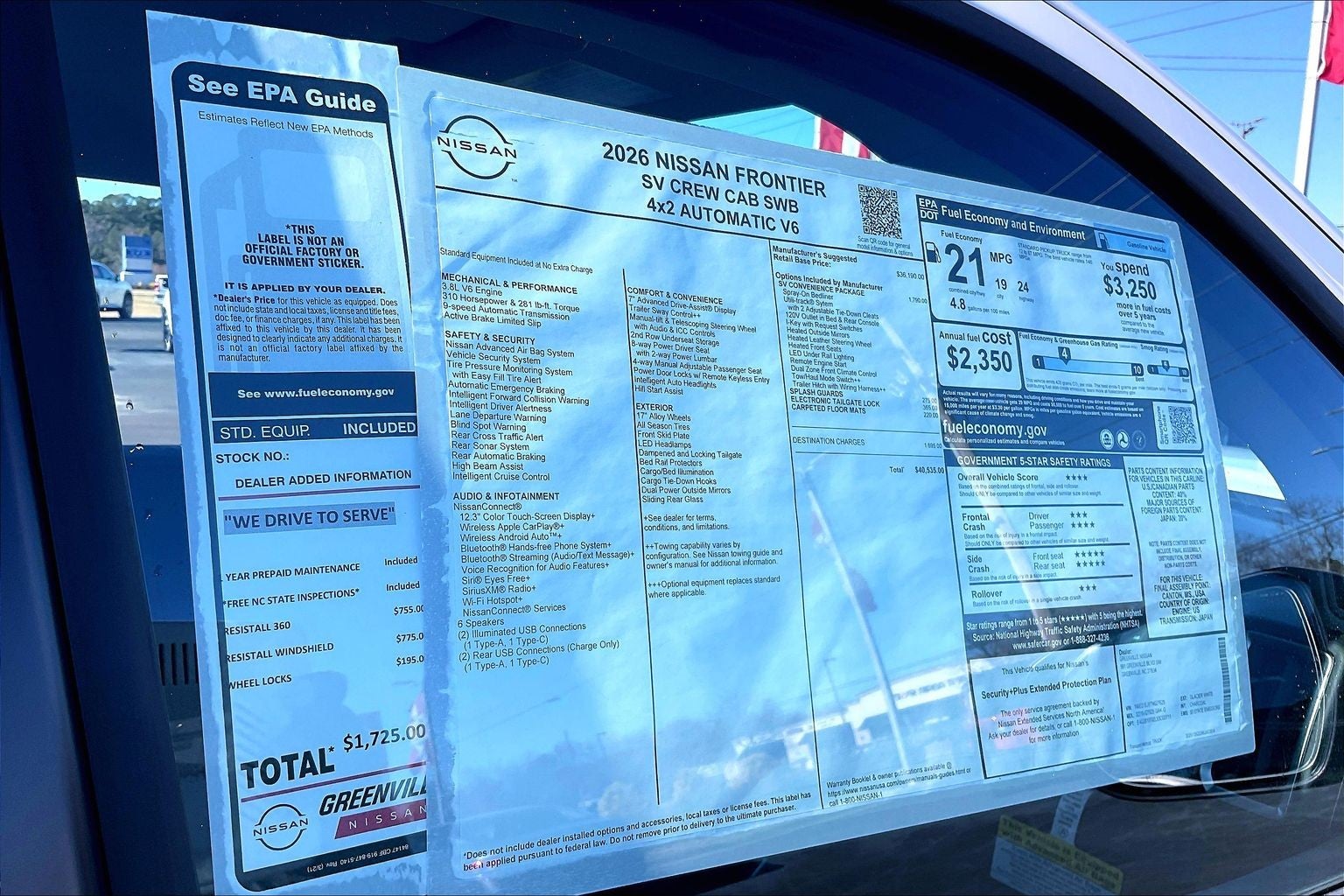 2026 Nissan Frontier SV