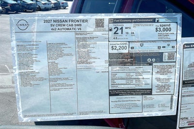 2027 Nissan Frontier SV
