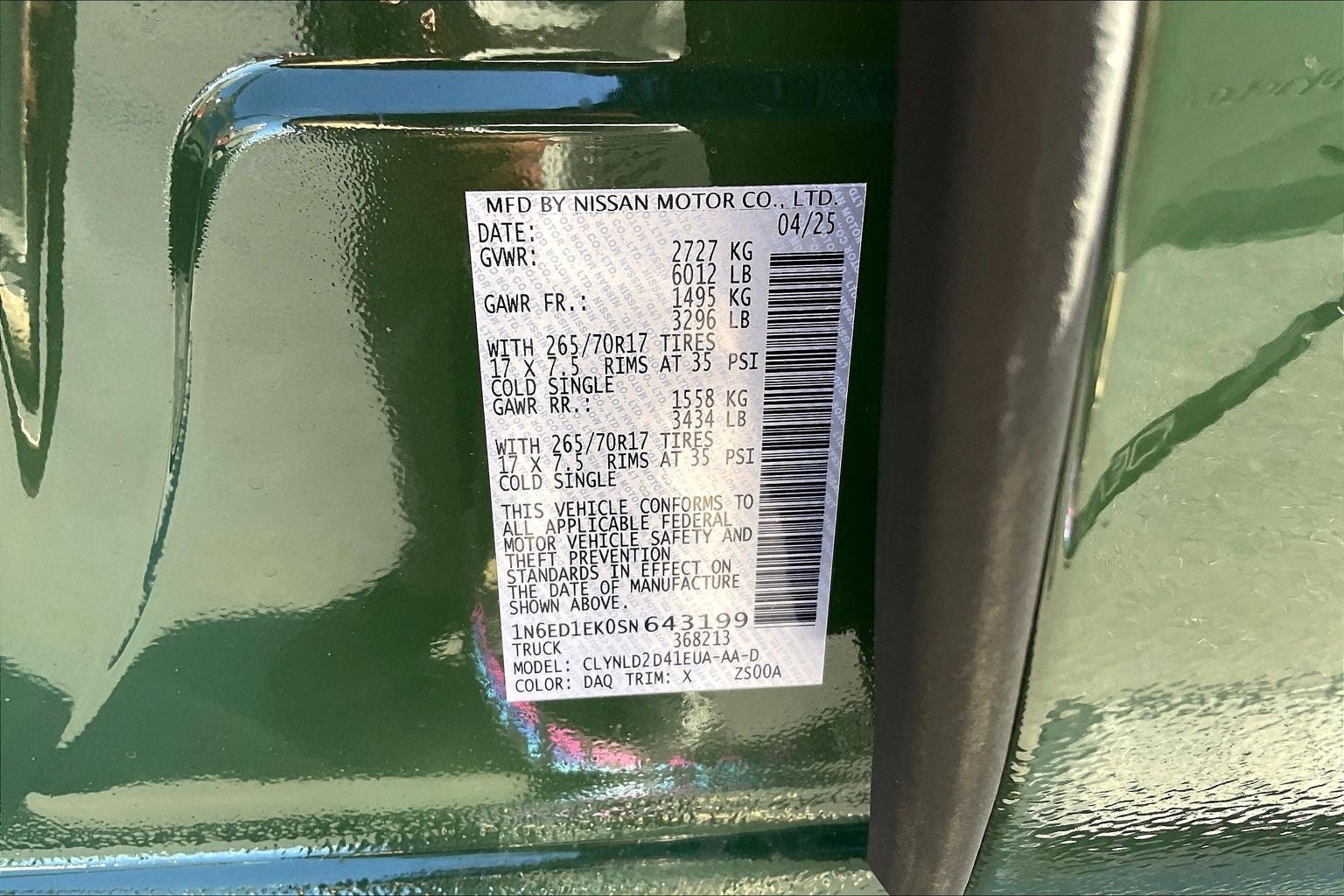 2025 Nissan Frontier PRO-4X