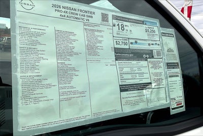 2026 Nissan Frontier PRO-4X