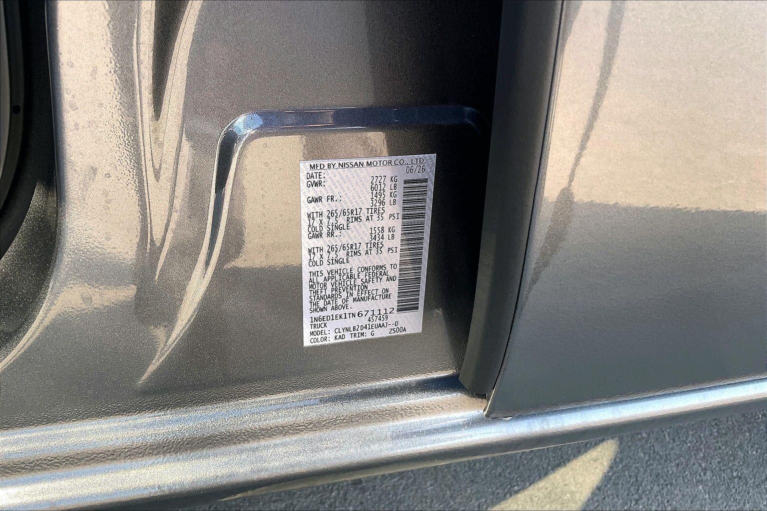 2026 Nissan Frontier SV