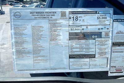 2027 Nissan Frontier PRO-4X