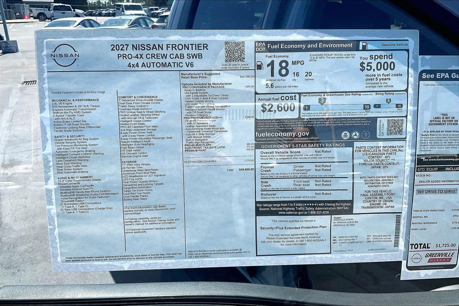 2027 Nissan Frontier PRO-4X
