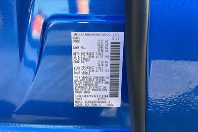 2026 Nissan Frontier SV