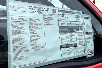 2025 Nissan Frontier PRO-4X