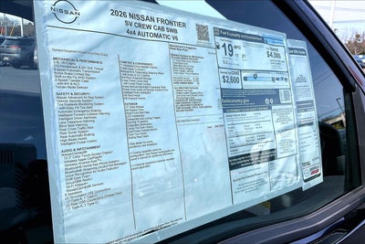 2026 Nissan Frontier SV