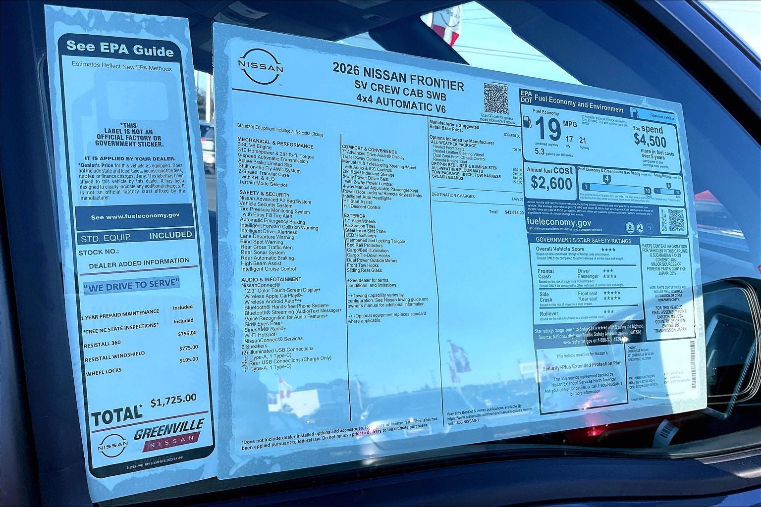 2026 Nissan Frontier SV