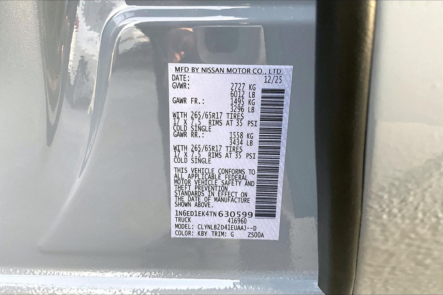 2026 Nissan Frontier SV