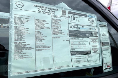 2026 Nissan Frontier SV