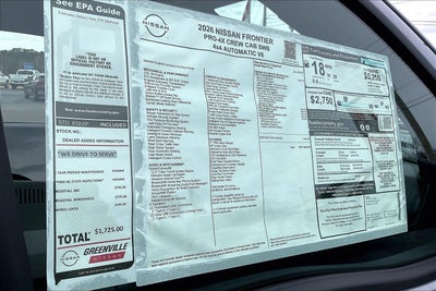 2026 Nissan Frontier PRO-4X