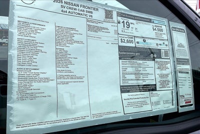 2026 Nissan Frontier SV