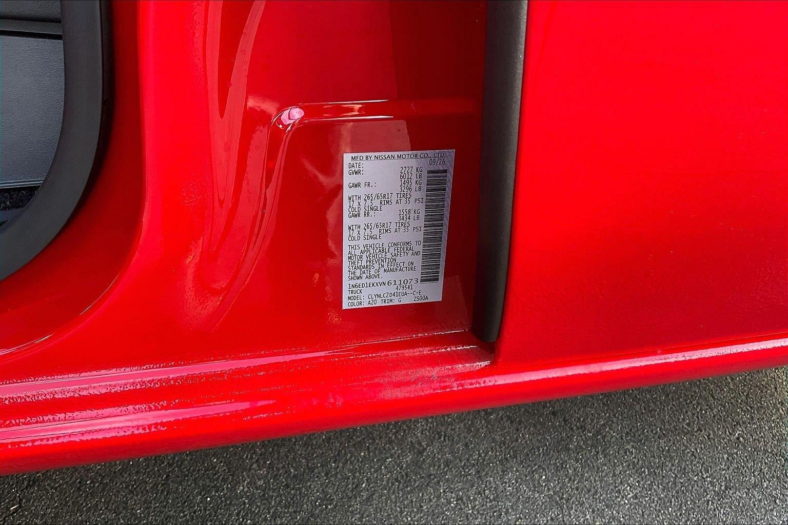 2027 Nissan Frontier SV