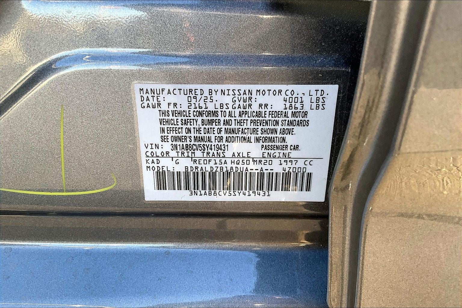 2025 Nissan Sentra SV