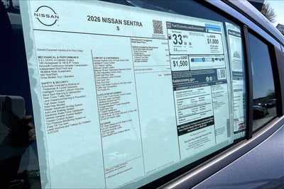 2026 Nissan Sentra S