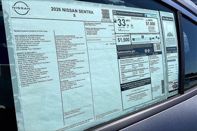 2026 Nissan Sentra S