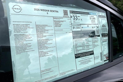 2026 Nissan Sentra S