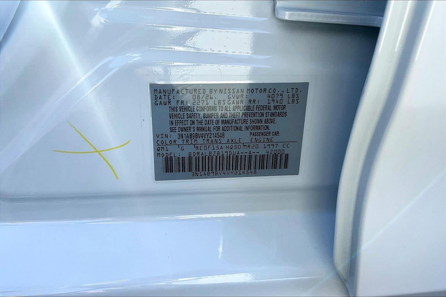 2027 Nissan Sentra S