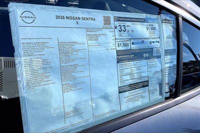 2026 Nissan Sentra S