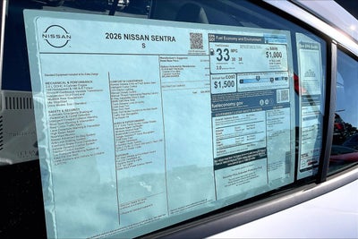 2026 Nissan Sentra S