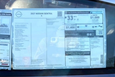 2027 Nissan Sentra S