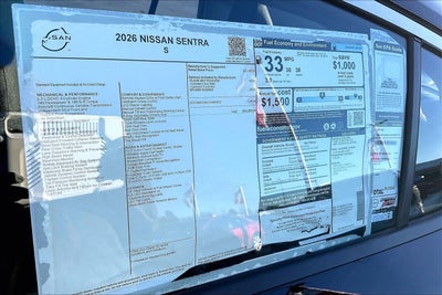 2026 Nissan Sentra S