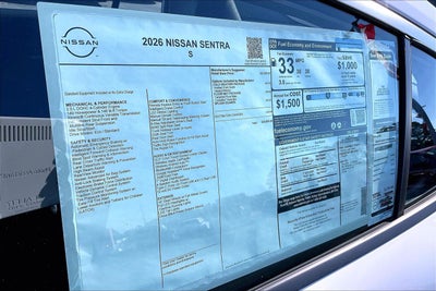 2026 Nissan Sentra S