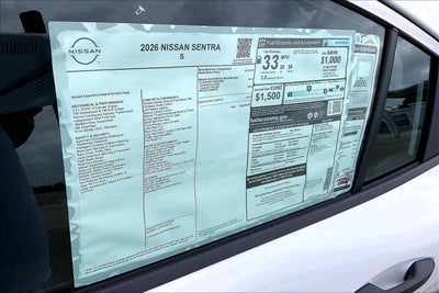 2026 Nissan Sentra S