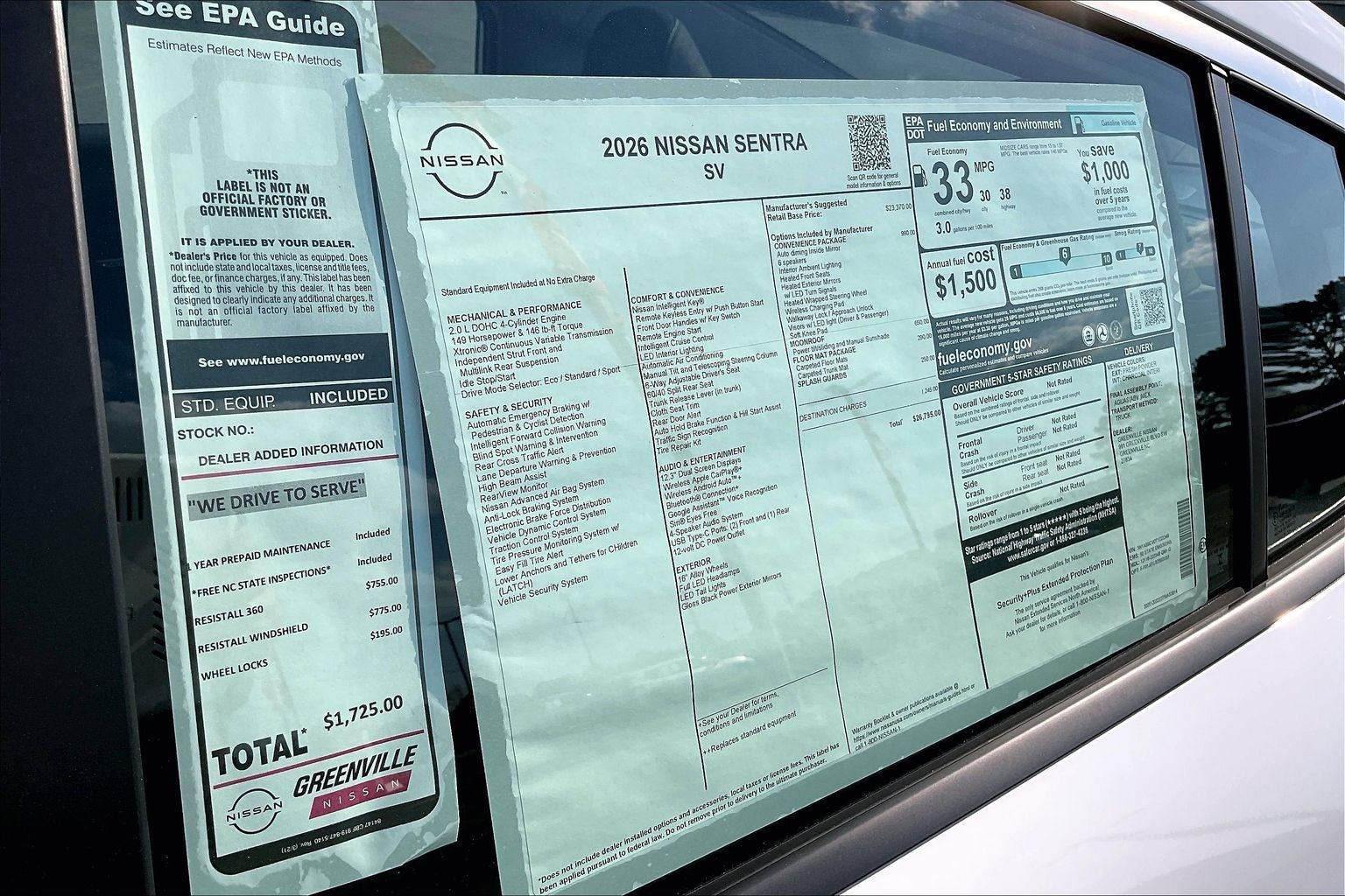 2026 Nissan Sentra SV