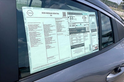 2026 Nissan Sentra SV