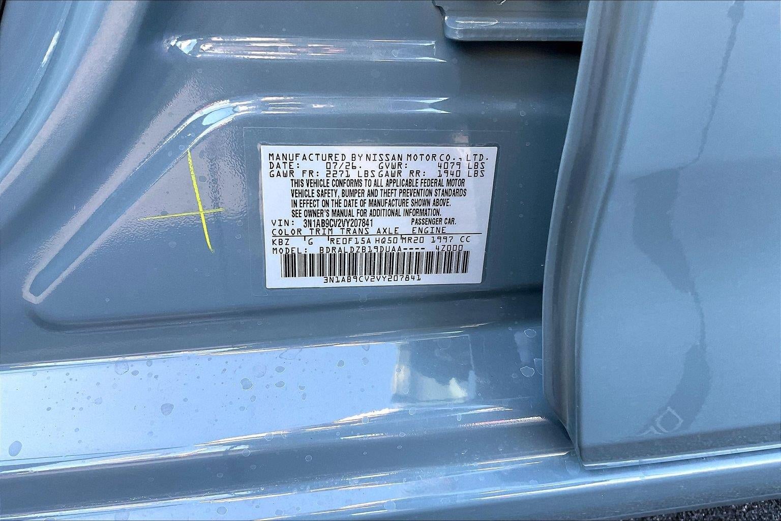 2027 Nissan Sentra SV