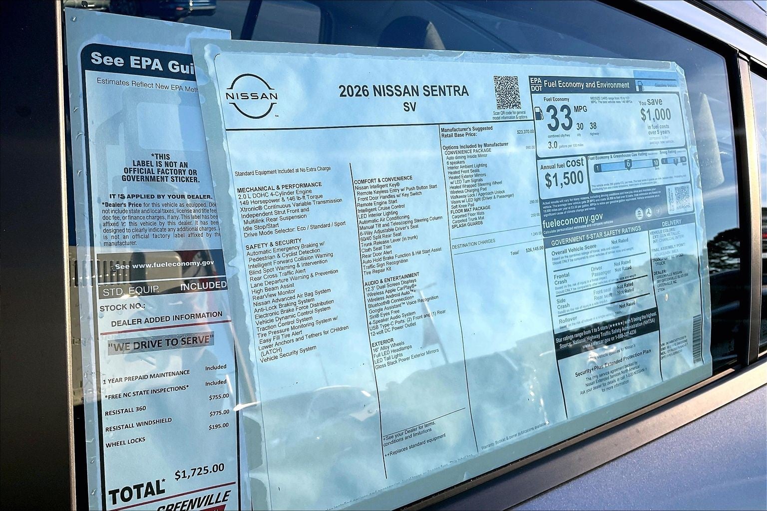 2026 Nissan Sentra SV