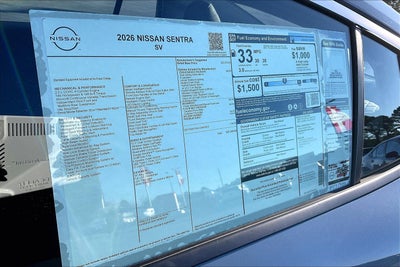 2026 Nissan Sentra SV