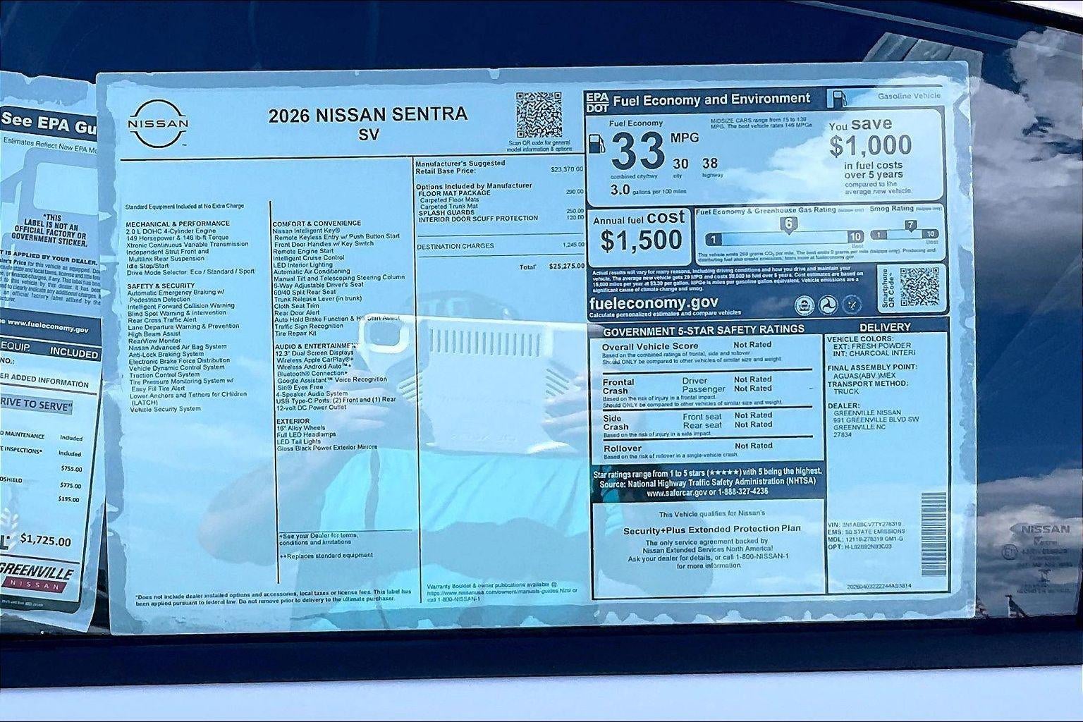 2026 Nissan SENTRA SV